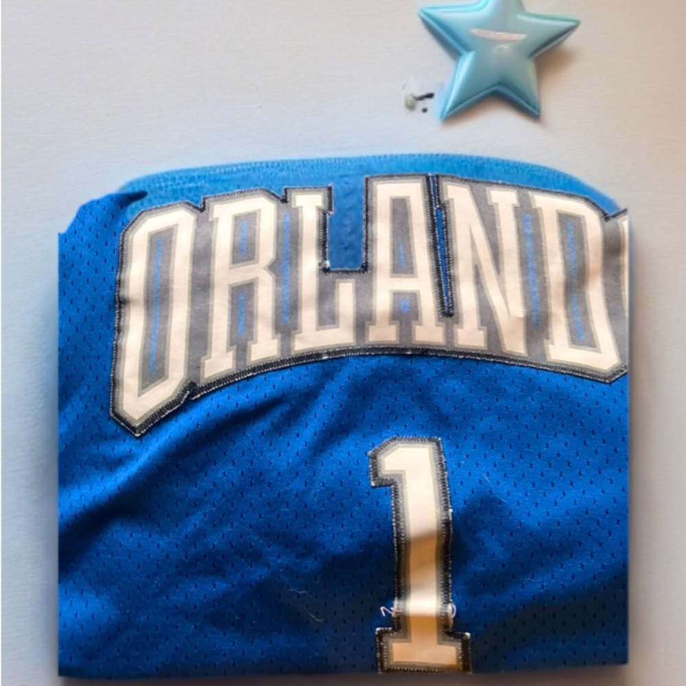 Selling a vintage Tracy McGrady NBA jersey dark blue jersey with stitching 2xl